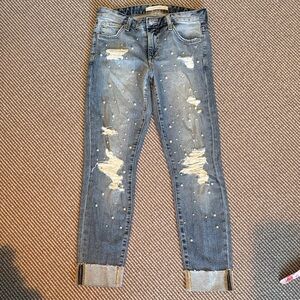 Joe’s Distressed Pearl Blue Jeans